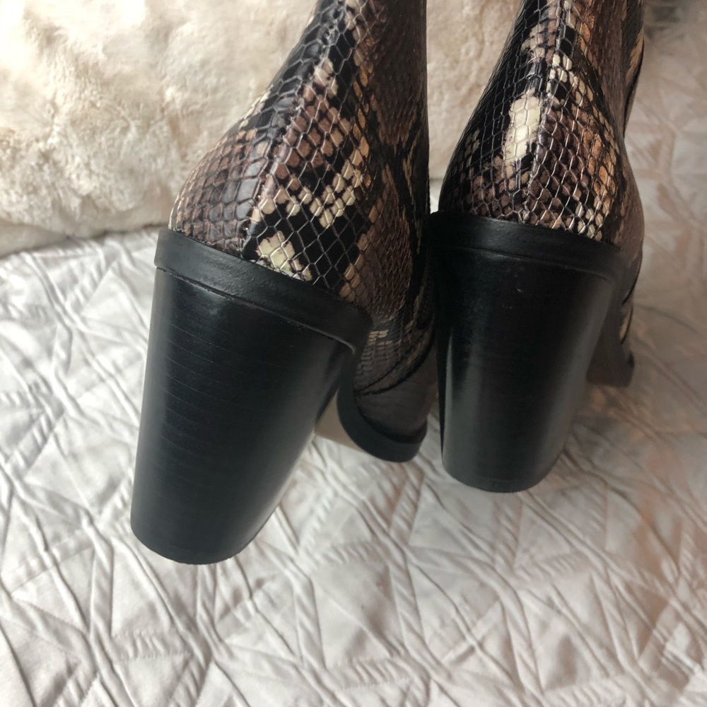 Vince Camuto python print western boots - image 4